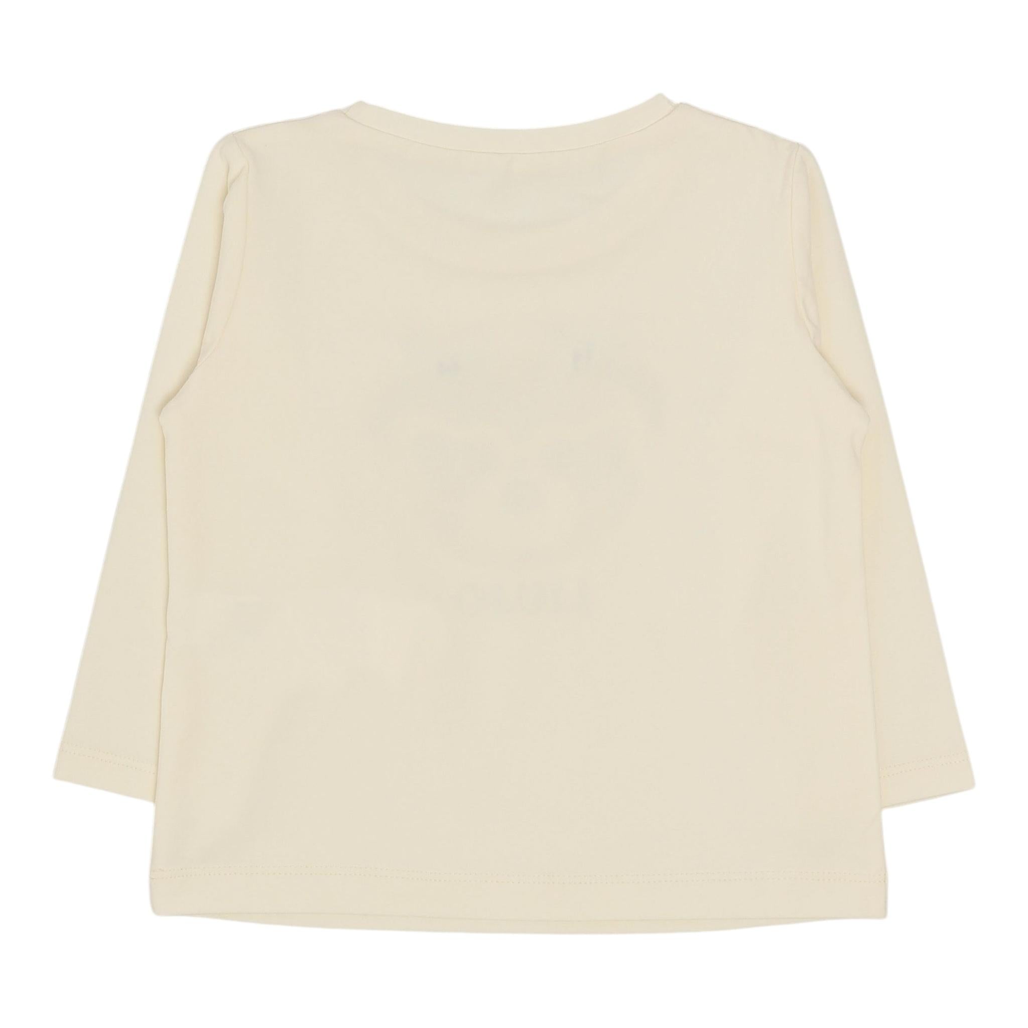 LIU JO shirt girocollo tinta unita con stampa in contrasto Panna per Neonata KF4068X PANNA LIU JO 