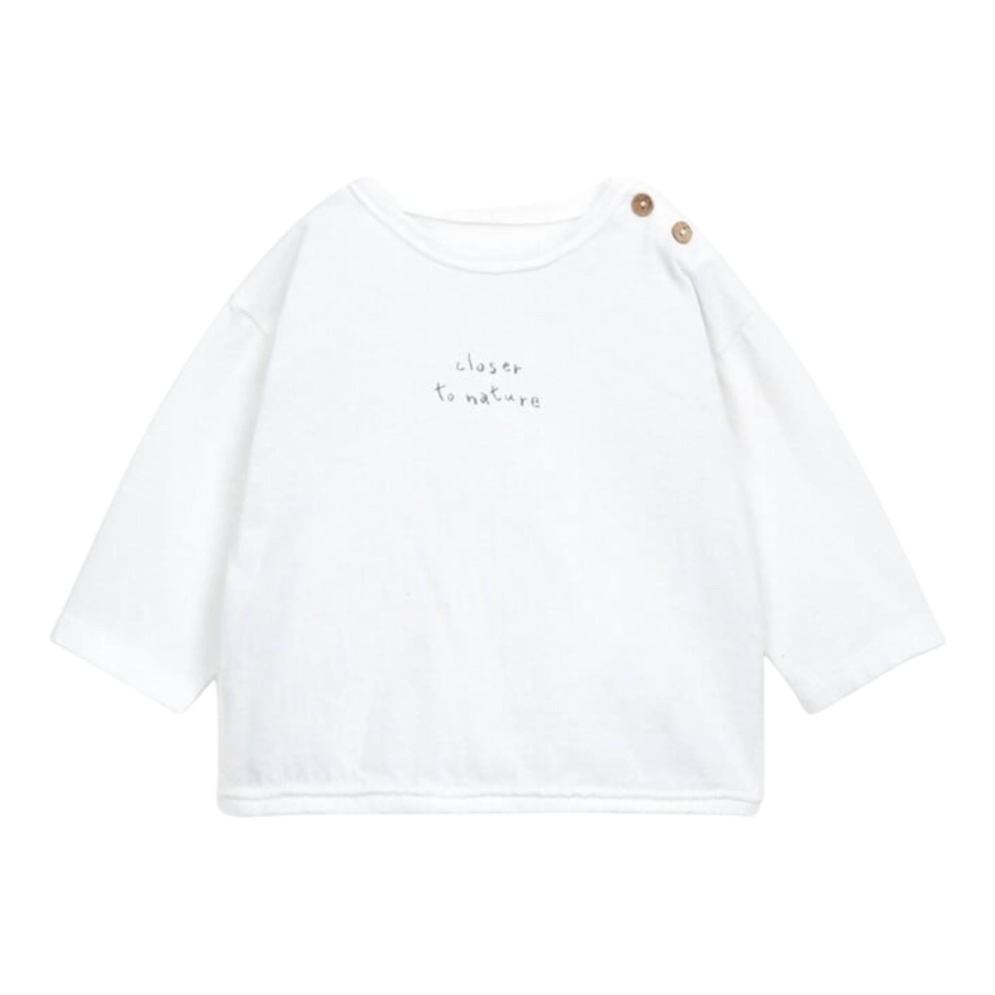 PLAY UP shirt girocollo tinta unita con stampa Bianco per Neonato PA011AP10900 BIANCO PLAY UP 