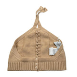 Ermanno Scervino Top In Filo Tinta Unita con Applicazioni per Bambina SFMA028 BEIGE ERMANNO SCERVINO 