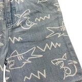 Stella Mccartney Bermuda In Denim Tinta Unita con Stampa per Bambino TU6649 AZZURRO STELLA McCARTNEY 