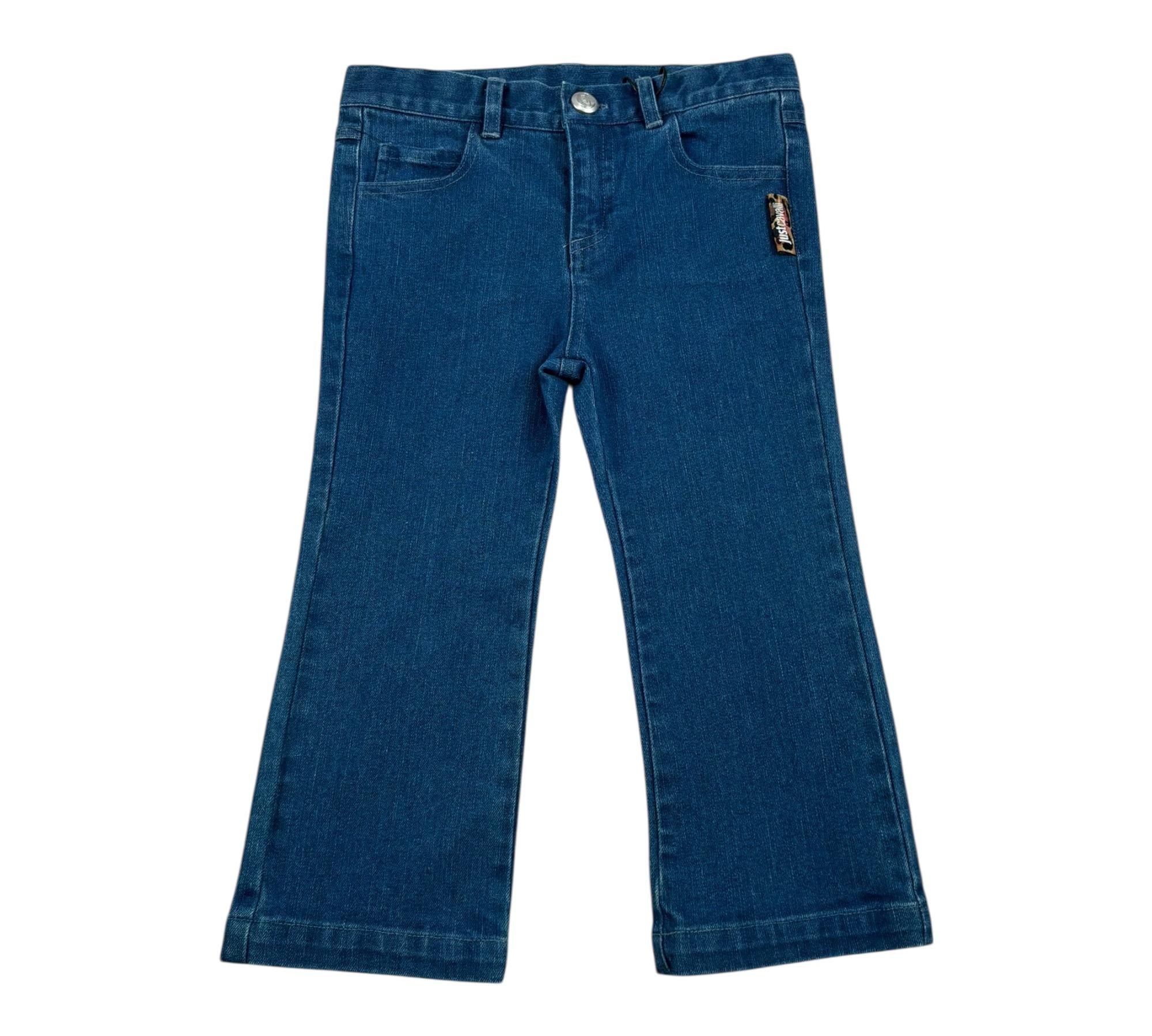 Just Cavalli Jeans Tinta Unita Modello Zampa per Neonata JIP26127JE BLU JUST CAVALLI 