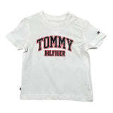 Tommy Hilfiger T-Shirt tinta unita con Stampa Bianco per Neonato KN0KN01272 BIANCO TOMMY HILFIGER 