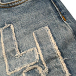 Liu Jo Short In Denim Tinta Unita con Girovita Regolabile per Bambina GA5098 BLU LIU JO 