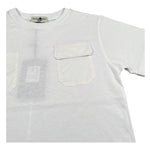 Paolo Pecora T-Shirt Girocollo Tinta Unita con Taschini per Bambino PP4351 BIANCO PAOLO PECORA 