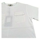 Paolo Pecora T-Shirt Girocollo Tinta Unita con Taschini per Bambino PP4351 BIANCO PAOLO PECORA 