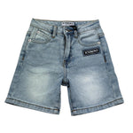 Iceberg Bermuda In Denim Tinta Unita con Girovita Regolabile per Bambino BMICE5100BX AZZURRO ICEBERG 