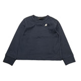 K-WAY shirt girocollo tinta unita con logo Blu per Bambino K8138CW BLU K-WAY 