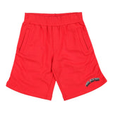 Neil Barrett Einfarbige Trainingsanzug-Bermudashorts mit elastischer Taille Rot Für Jungen