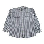 Never Too Camicia tinta unita con Fantasia A Righe Blu per Bambino NT1909R BLU NEVER TOO 