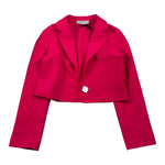 Gaelle Giacca tinta unita Modello Crop Fuxia per Bambina 2745JY00450 FUXIA GAELLE 