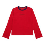 MAX&Co. shirt girocollo tinta unita con logo Rosso per Bambina MX0051 ROSSO MAX&Co. 