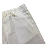 Little Bear Bermuda Tinta Unita con Girovita Regolabile per Bambino 8229J BIANCO LITTLE BEAR 