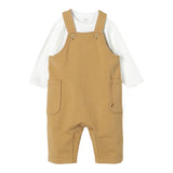 TEDDY E MINOU completo 2 pezzi shirt-salopette Beige per Neonato I24CP059M7015 BEIGE TEDDY E MINOU 