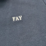 Fay Polo Tinta Unita Mezza Manica con Colletto  per Bambino FU8P81 BLU FAY 