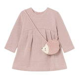 MAYORAL abito tinta unita con pochette girocollo Rosa per Bambina 2915 ROSA MAYORAL 