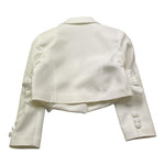 Fun & Fun Giacca Tinta Unita con Applicazioni per Bambina FNCBJS00989 BIANCO FUN & FUN 