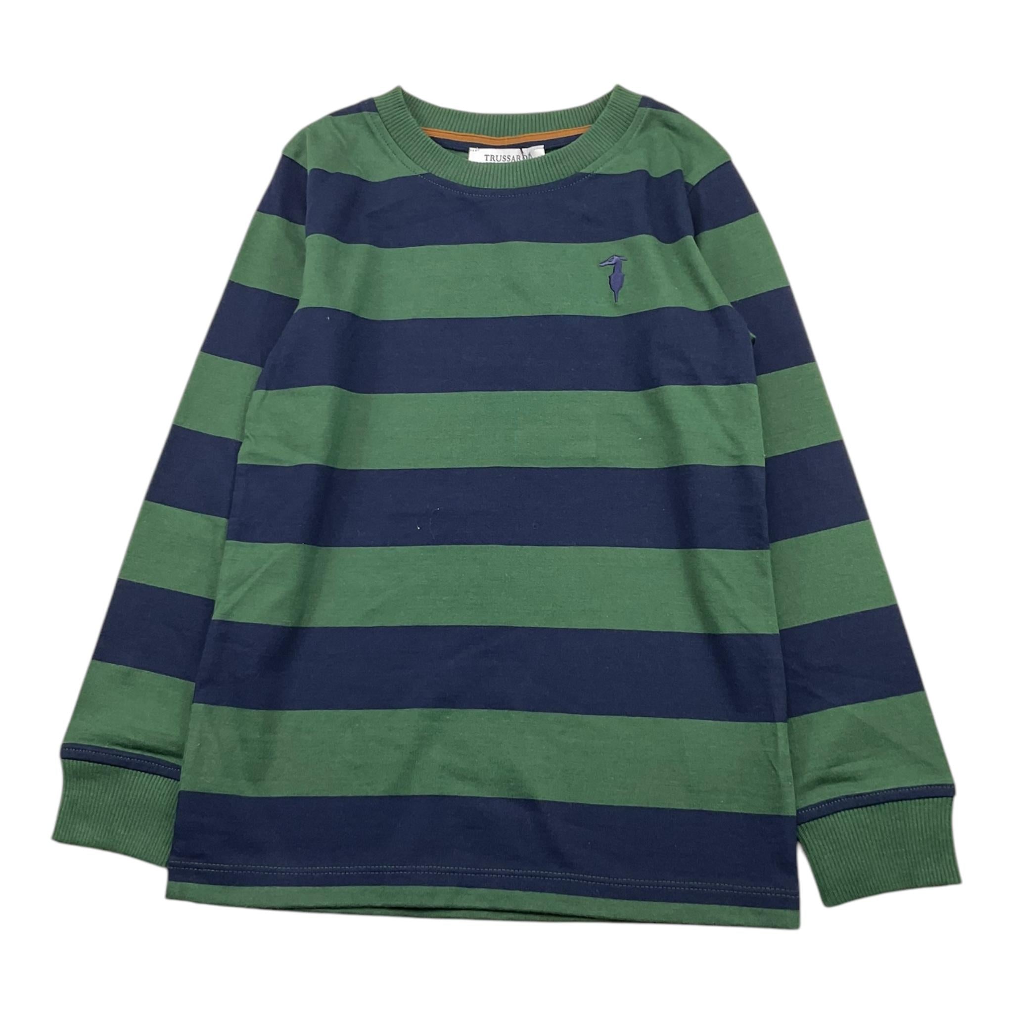 TRUSSARDI shirt girocollo con fantasia a righe Verde per Bambino TBA25096TS VERDE TRUSSARDI 