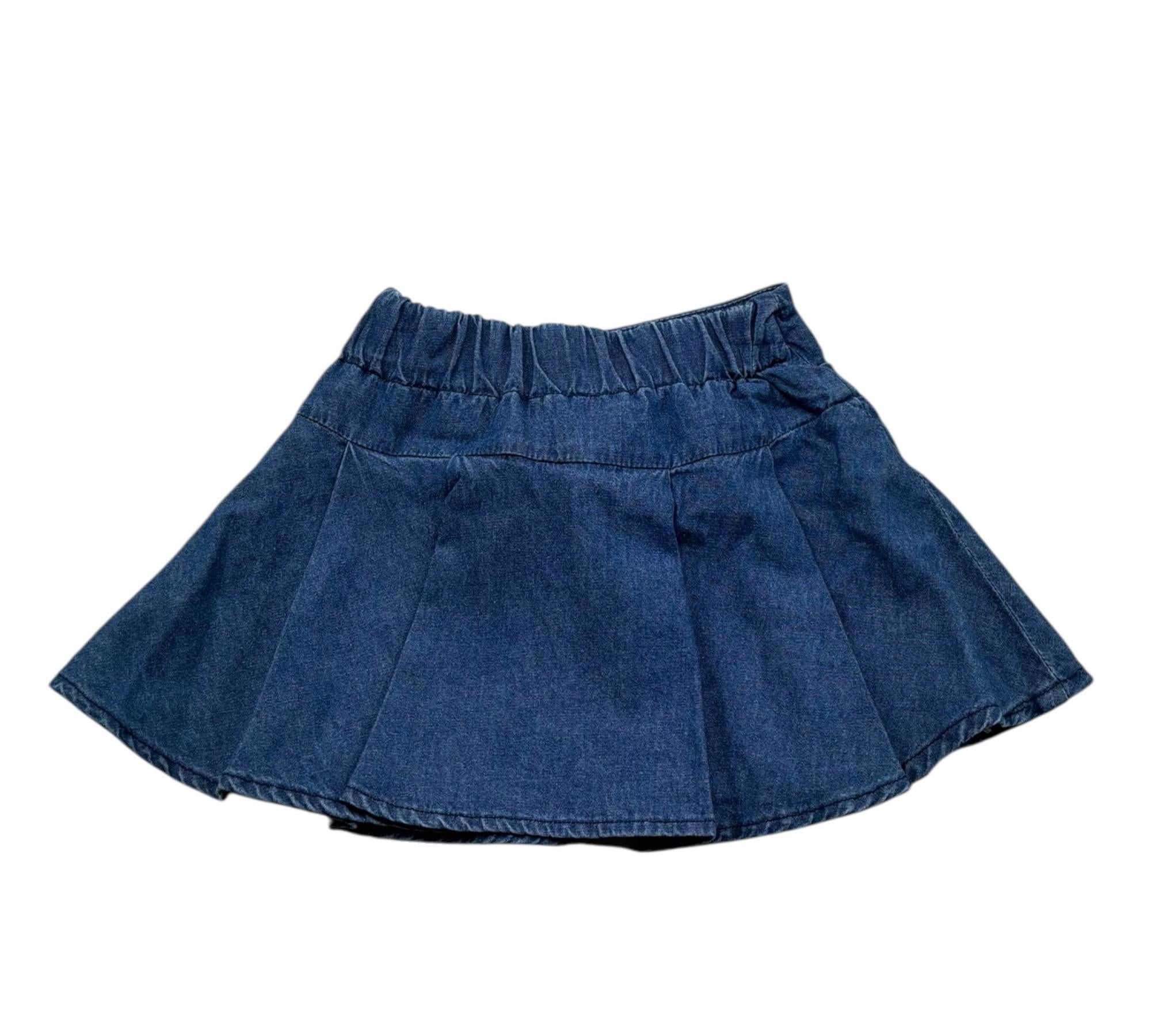 Le Bebe Gonna In Denim Tinta Unita per Neonata LBG6425 BLU LE BEBE 