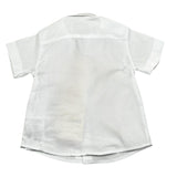 Iceberg Camicia Mezza Manica Tinta Unita con Logo per Neonato CMICE5111BX BIANCO ICEBERG 