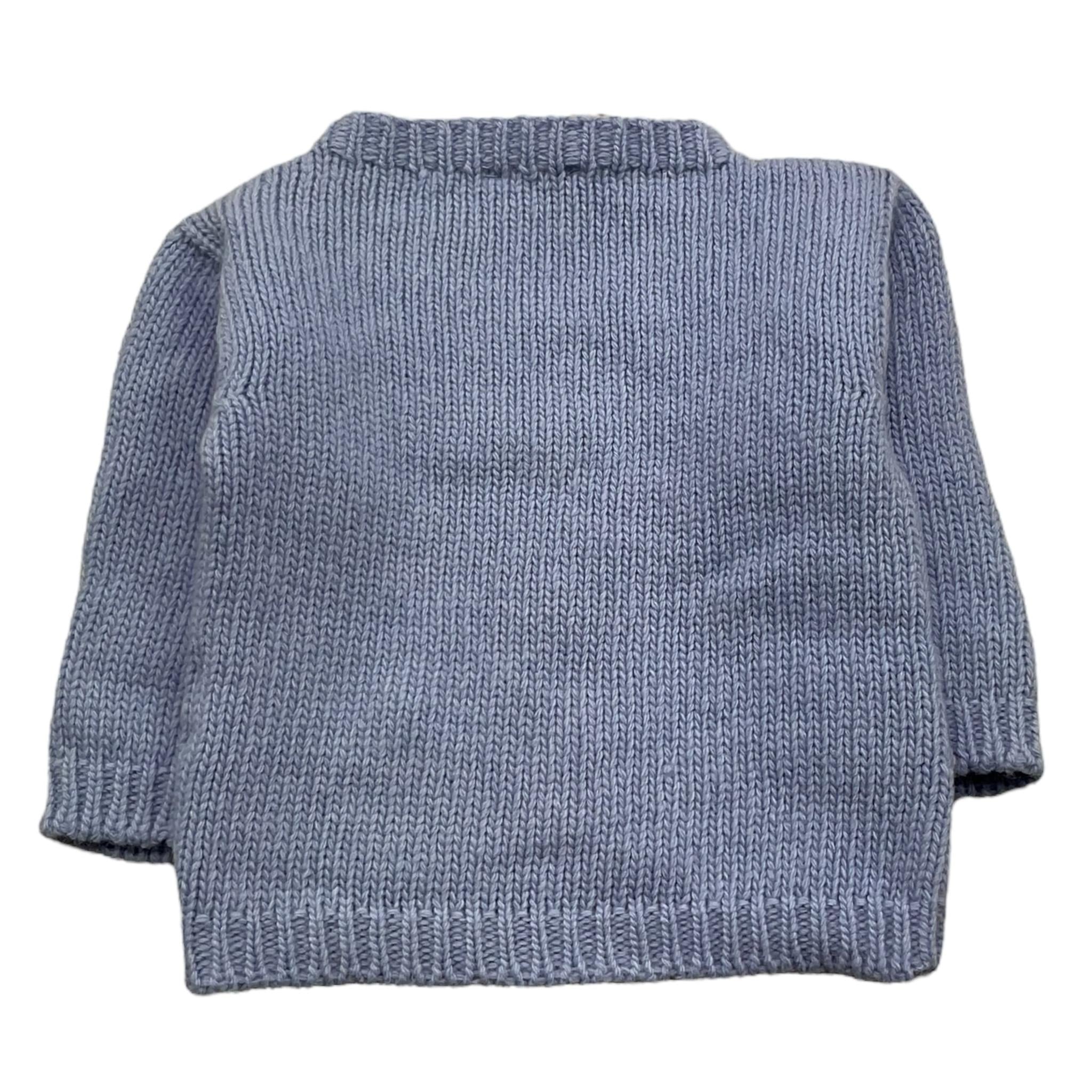 WEDOBLE maglia girocollo tinta unita con ricami Azzurro per Neonato I2404301 AZZURRO WEDOBLE 