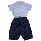 La Stupenderia 2-teiliges Set Shirt Body-Bermuda Blau für Neugeborene