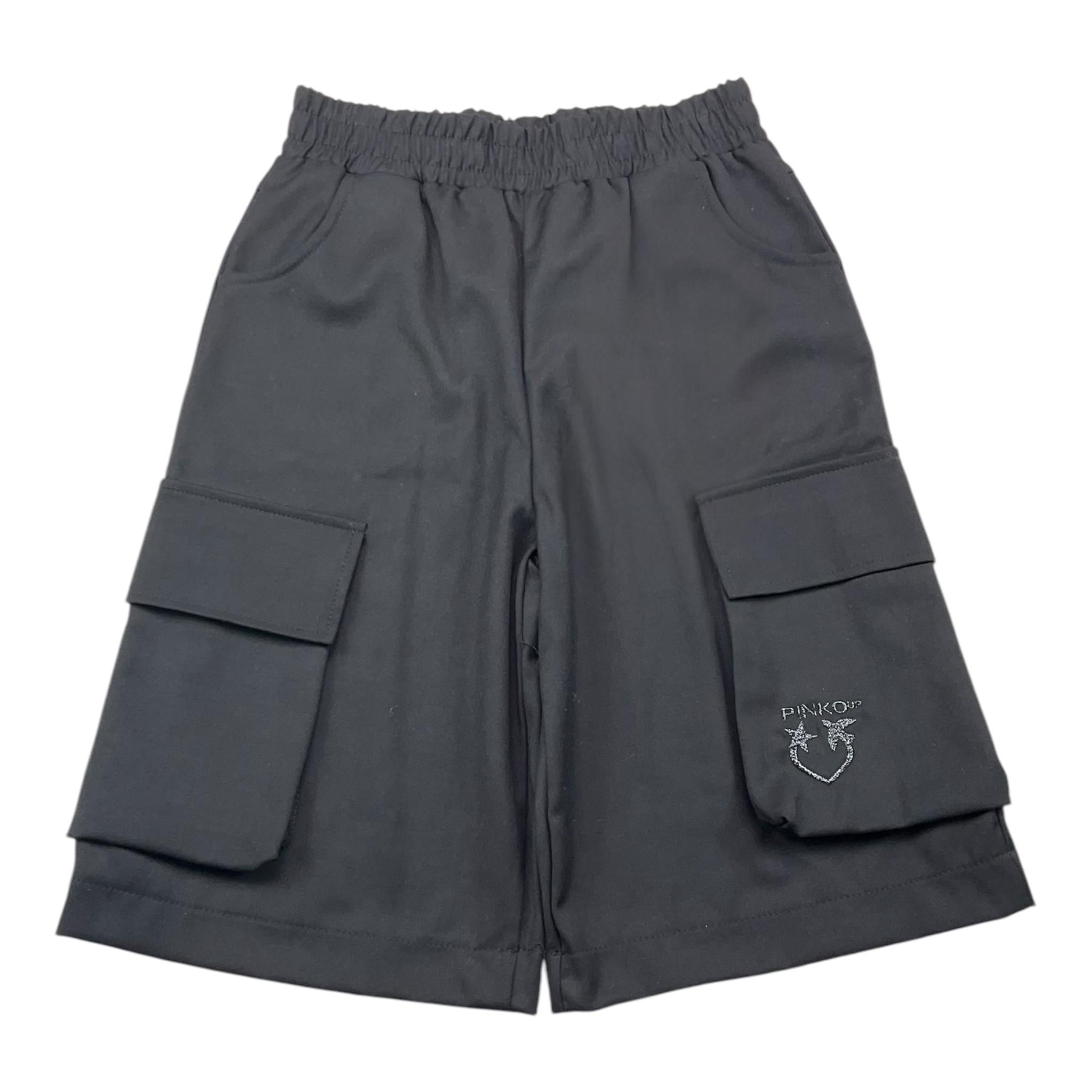 PINKO short tinta unita con tasconi e elastico in vita Nero per Bambina F4PIJGBE083 NERO PINKO 