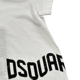 Dsquared2 T-Shirt tinta unita con Stampa Bianco per Neonato DQ2138 BIANCO DSQUARED2 