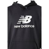 New Balance Felpa Chiusa con Cappuccio Tinta Unita con Logo per Bambino LAKB0062 NERO NEW BALANCE 