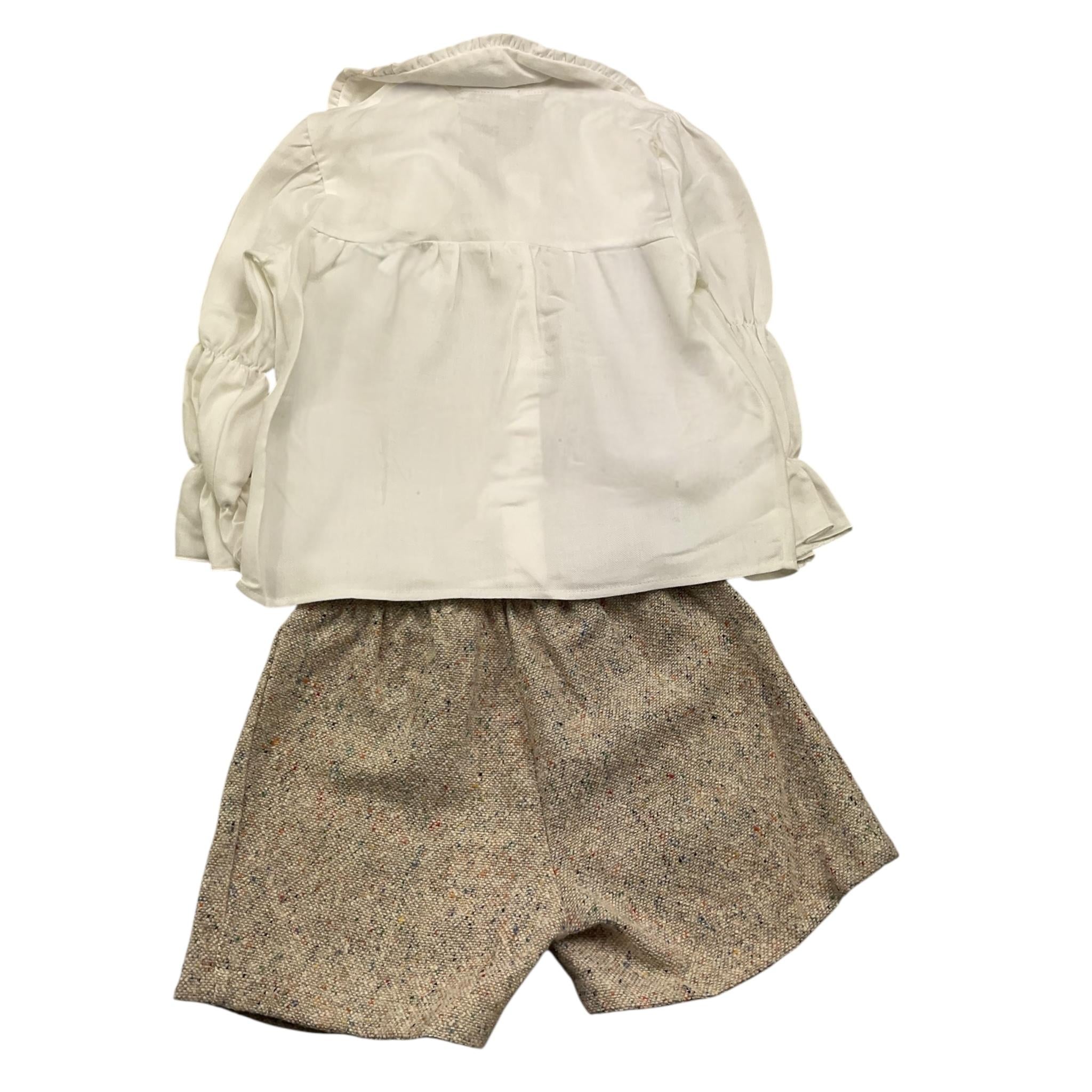 BARCELLINO completo 2 pezzi camicia-short Bianco per Neonata 115707 BIANCO BARCELLINO 