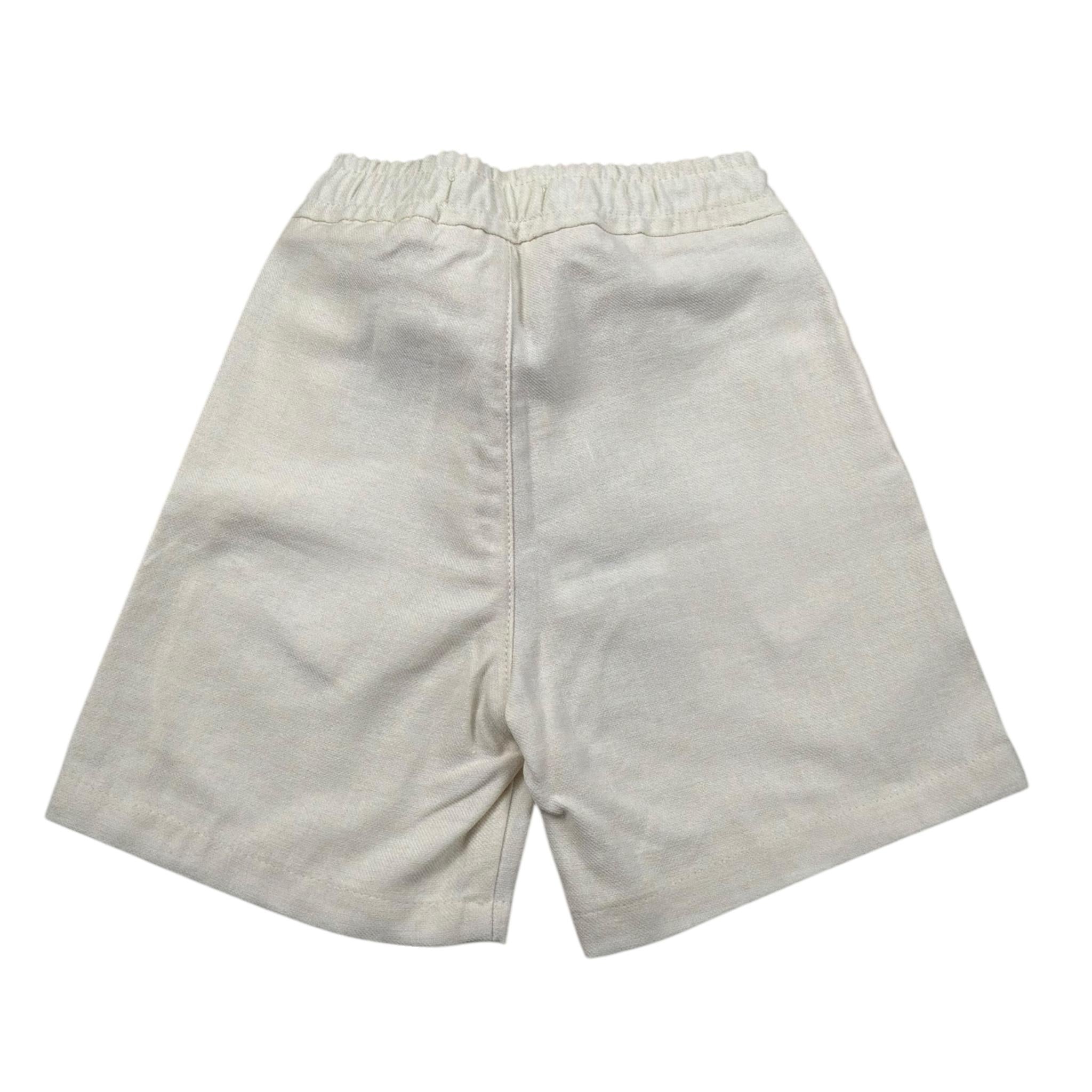 Manuel Ritz Bermuda Tinta Unita con Elastico In Vita per Bambino MR3066 BEIGE MANUEL RITZ 