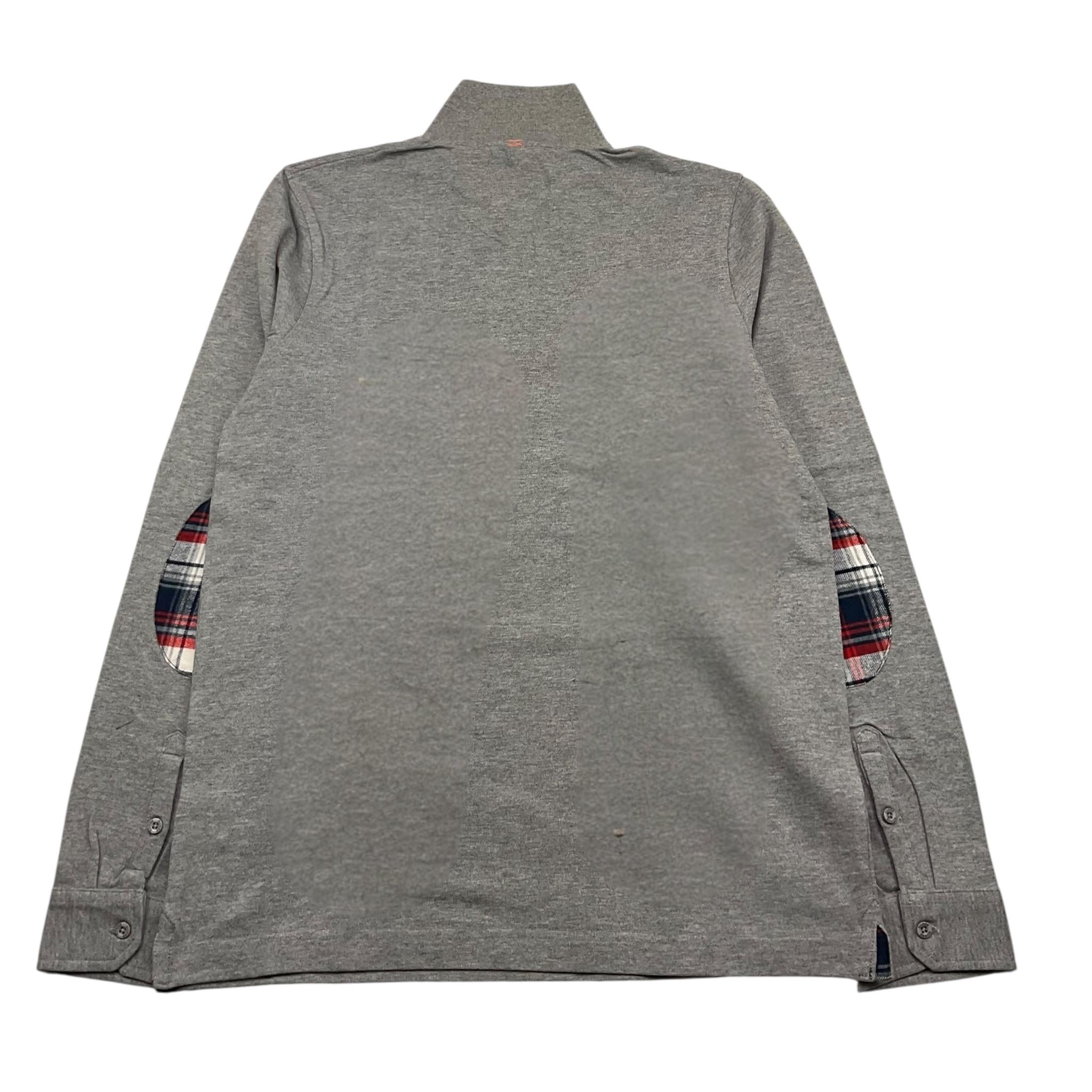 SUN68 polo manica lunga tinta unita Grigio per Bambino 24309 GRIGIO SUN68 