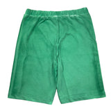 N°21 Einfarbige Fleece-Bermudashorts mit grünem Logo-Print für Jungen