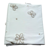 Le Bebe Coperta Tinta Unita con Ricami per Neonata LBG6307 BIANCO LE BEBE 