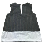 John Richmond Top Giromanica Tinta Unita per Bambina RGP26038TO GRIGIO JOHN RICHMOND 