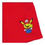 Mousse Bermuda Tinta Unita con Stampa per Neonato PIKAMARIOBBN ROSSO MOUSSE 