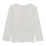 GUESS shirt girocollo tinta unita con stampa in contrasto Bianco per Neonata K4BI15J1313 BIANCO GUESS 