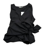 Xacus Pantalone Tinta Unita con Elastico In Vita per Bambina 85151 NERO XACUS 