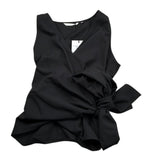 Xacus Pantalone Tinta Unita con Elastico In Vita per Bambina 85151 NERO XACUS 