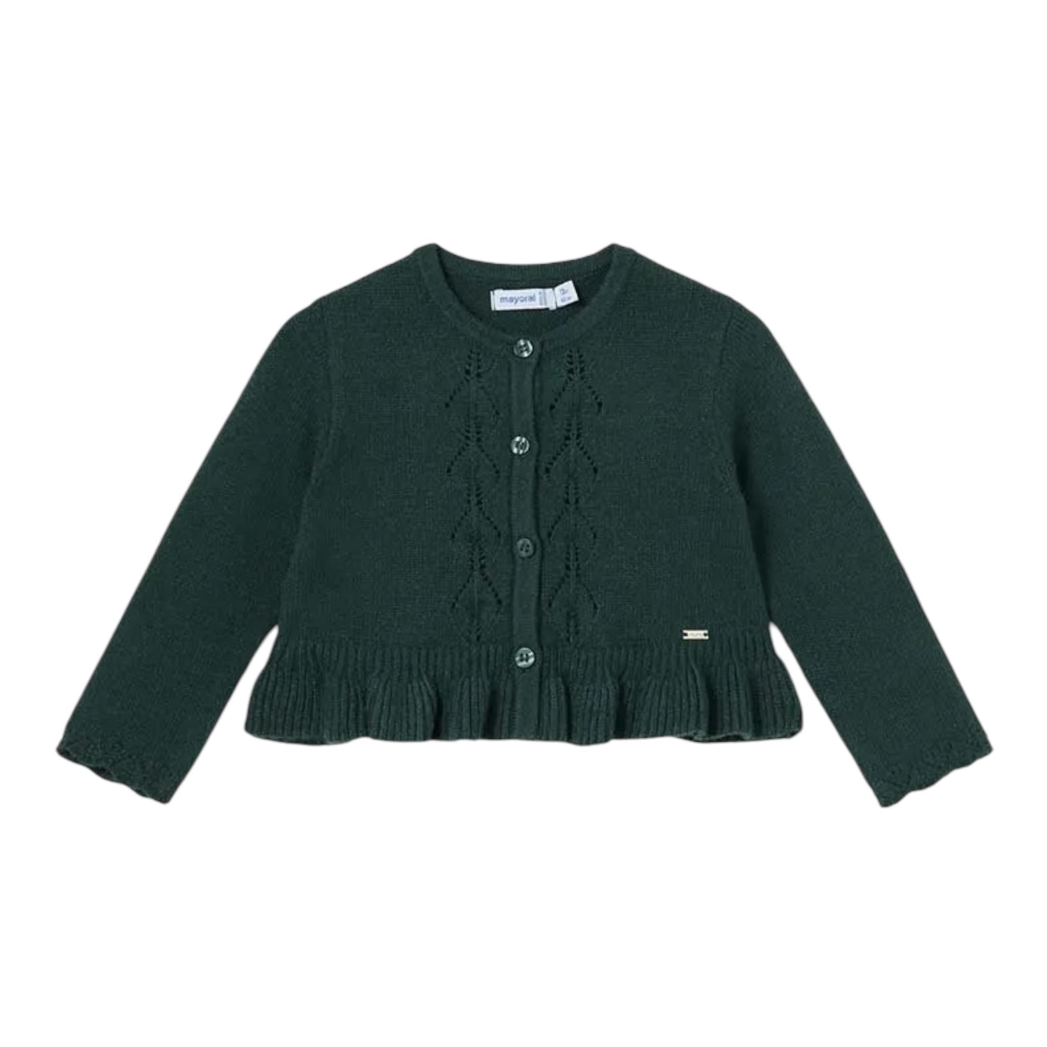 MAYORAL cardigan tinta unita traforato Verde per Neonata 2326 VERDE MAYORAL 