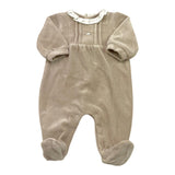 MAYORAL set tutine manica lunga tinta unita in ciniglia Beige per Neonata 2776 BEIGE MAYORAL 