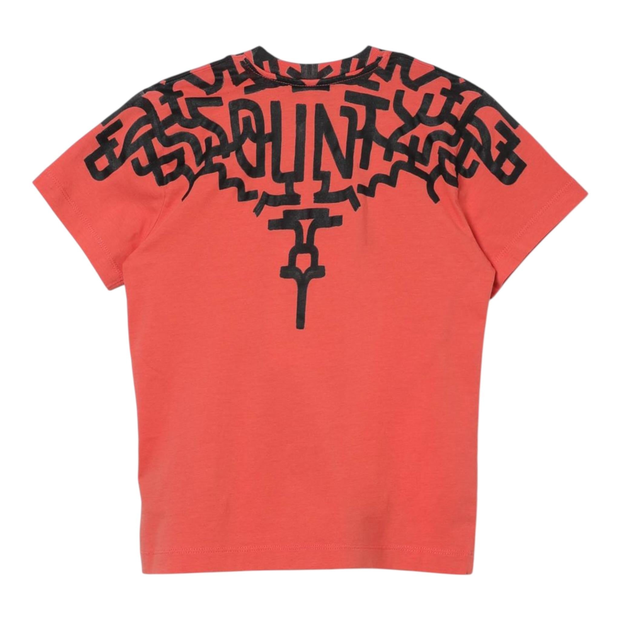 Marcelo Burlon T-Shirt Girocollo tinta unita Rosso per Bambino CBAA001S4JE ROSSO MARCELO BURLON 