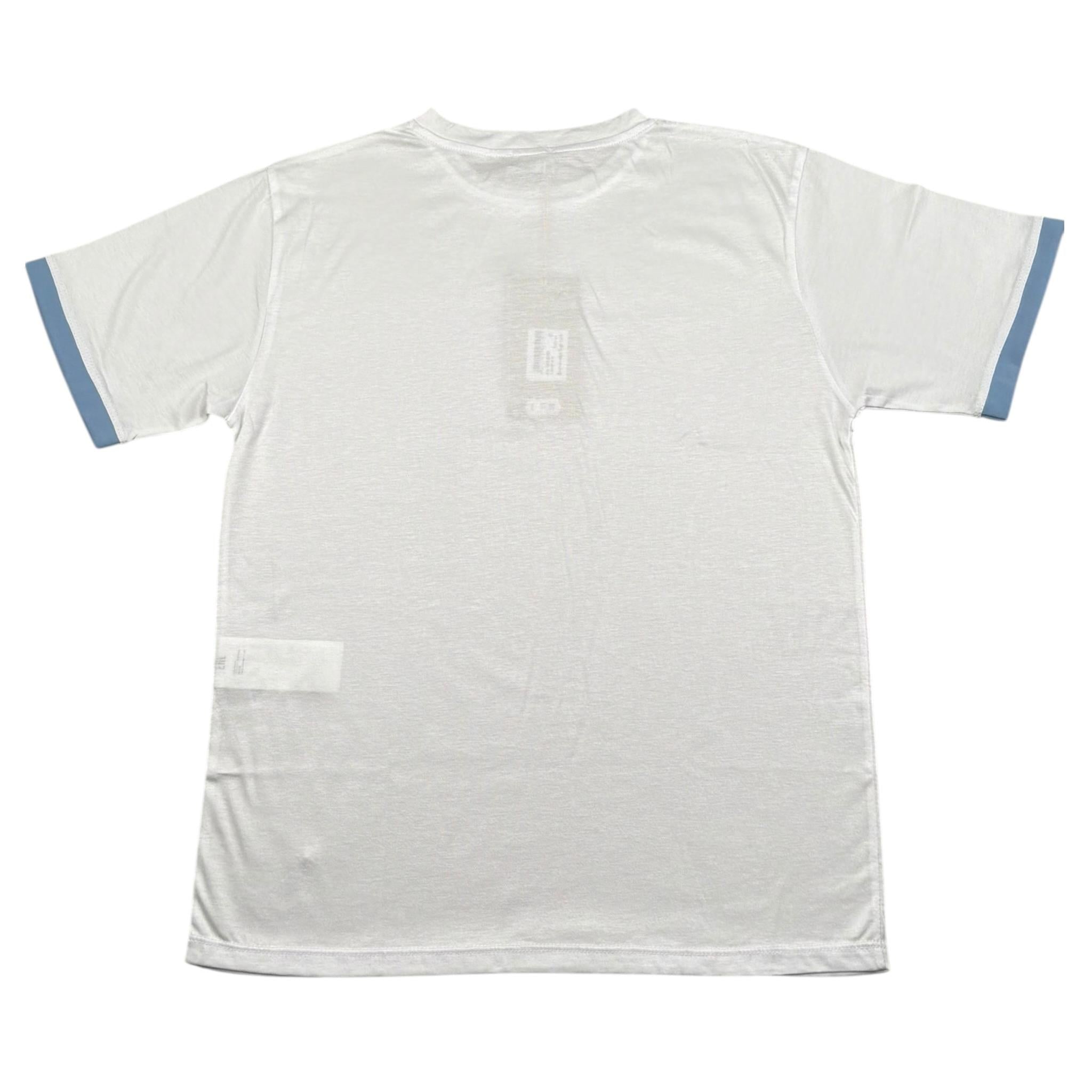 Manuel Ritz T-Shirt Girocollo Tinta Unita per Bambino MR2895XX BIANCO/AZZURRO MANUEL RITZ 