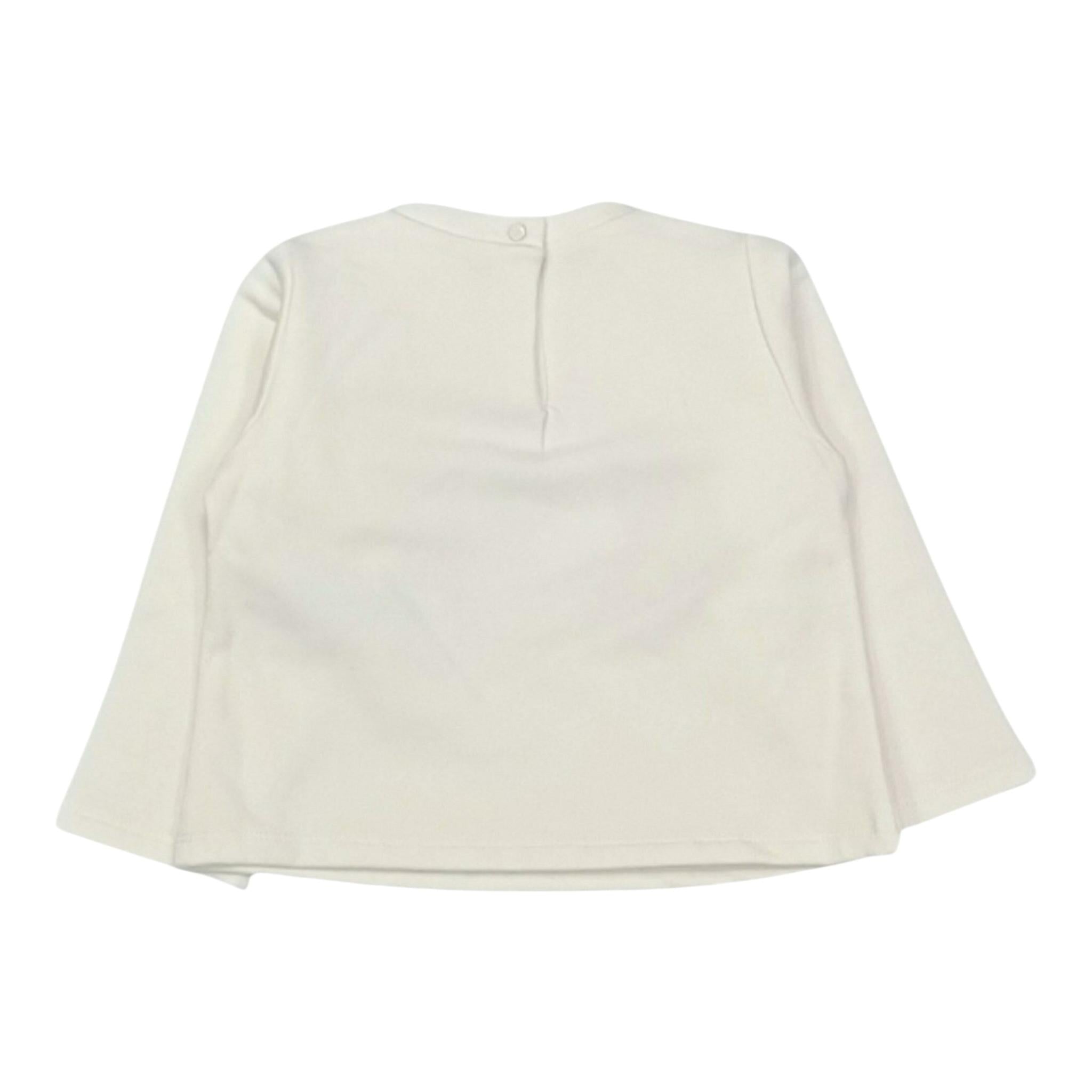 LIU JO felpa chiusa girocollo tinta unita con stampa  Panna per Neonata HF4039X PANNA LIU JO 