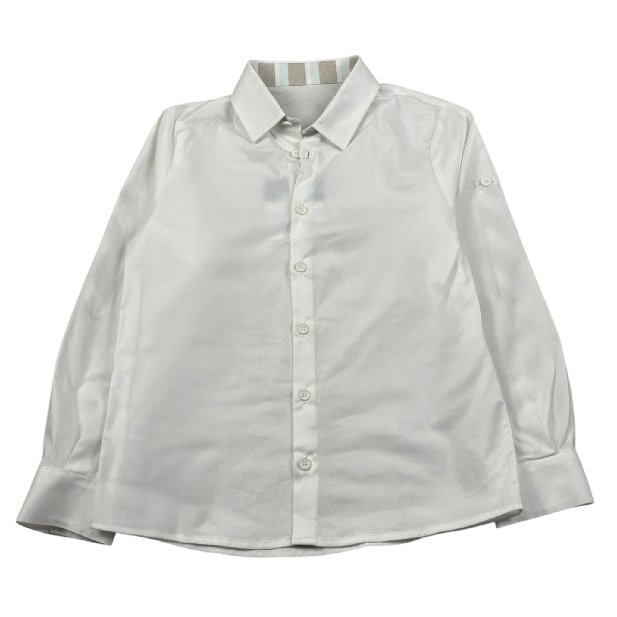 New Gereration Camicia Manica Lunga tinta unita Bianco per Bambino 41162 BIANCO NEW GERERATION 