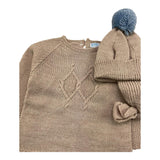 MAC ILUSIO'N completo 3 pezzi maglia-ghettina-cappello Beige per Neonato 9401 BEIGE MAC ILUSIO'N 