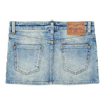 Dsquared2 Gonna In Denim tinta unita Azzurro per Bambina DQ01W4 AZZURRO DSQUARED2 
