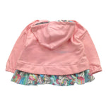 MOUSSE felpa tinta unita con zip e cappuccio Rosa per Bambina HKZR361P ROSA MOUSSE 