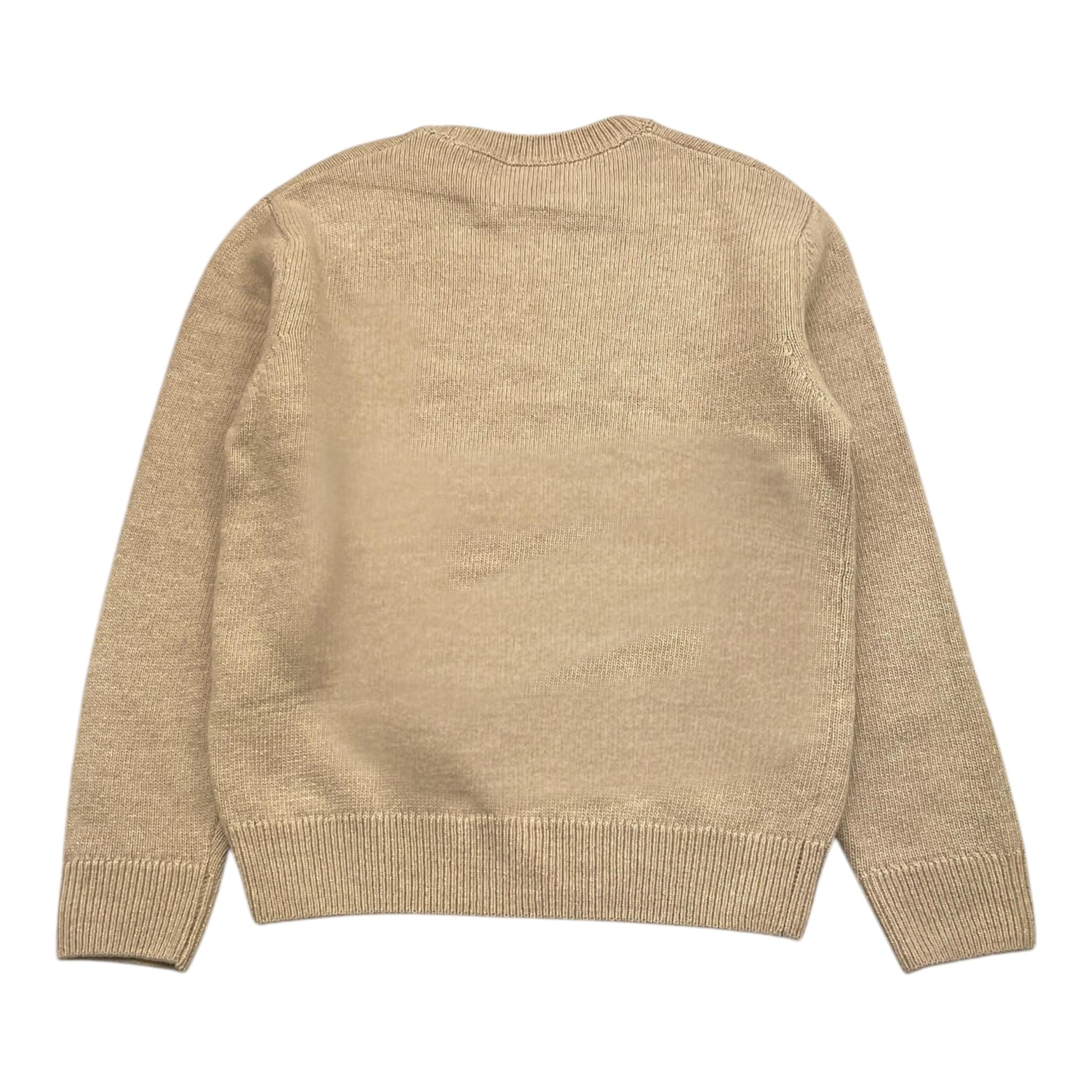 SAINT BARTH maglia girocollo tinta unita con stampa Beige per Bambino LYLE BEIGE SAINT BARTH 