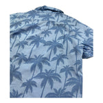 Saint Barth Camicia Mezza Manica Tinta Unita con Fantasia per Bambino 00952L AZZURRO SAINT BARTH 
