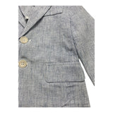 Please Babyblaue Jacke mit Streifenmuster